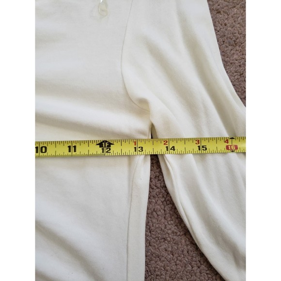 Heart & Hips Cropped white long sleeve with adjustable drawstrings. Size S - Picture 6 of 6
